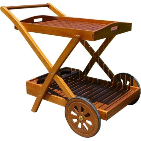 Trolley Bar 89x56x76 h cm in Legno Marrone (1/3)