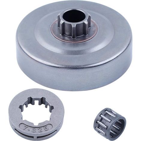 Kit de roue de pignon de tambour d'embrayage pour tronçonneuse Stihl MS210 MS230 MS250 018 017 021, tambour d'embrayage, roue de pignon de 0,325"-7T, roulement à aiguilles (1/5)