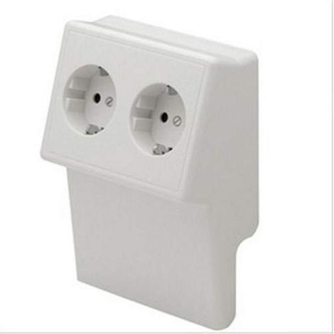 GEWISS NOWA NP42838 SLK-SLTK RÉSERVOIR DOUBLE 20 X 50 MM RAL9010