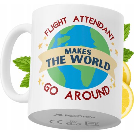 Lustiger Kaffee- oder Teebecher mit witzigem Textdesign für Flugbegleiterinnen und Flugbegleiter. Ideal für Geburtstage, Namenstage, Feiertage und besondere Anlässe. Hochwertiger Becher für Zuhause, B