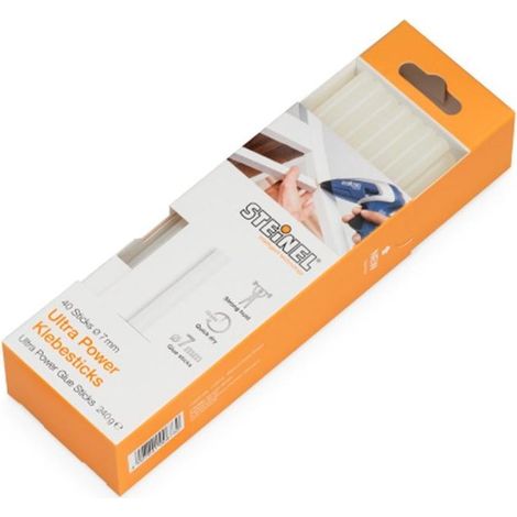 Steinel 006730 Stick colla a caldo 7 mm 150 mm Trasparente 240 g 40 pz.