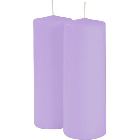 Cereria Di Giorgio Cero D 7 Cm H 20 Cm Lavanda Glicine 2 Pz