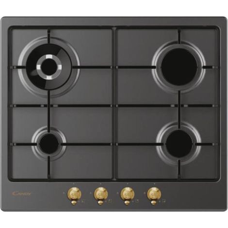 Candy Classic CHW6BR4WGTGH Antracita Empotrable 59 cm Gas 4 Quemador(es)