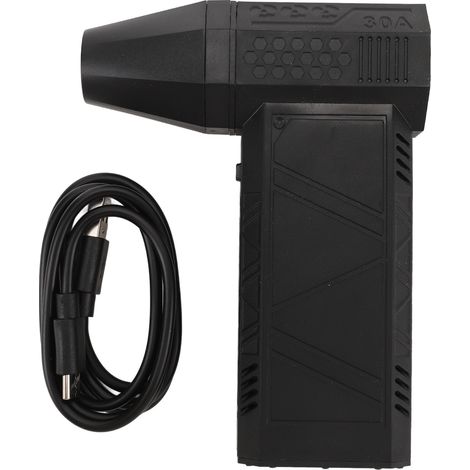 Souffleur d'air comprimé sans fil, 130000 tr/min, batterie 4000 mAh, 3 vitesses réglables, recharge USB-C rapide, noir (1/5)