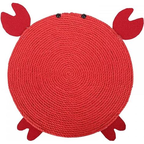 Tapis à griffer pour chat, poteau à griffer en sisal naturel de 30 cm, idéal pour l'entretien des griffes et le divertissement de votre chat. (1/4)