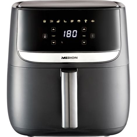 Medion MD 10532 Life E50 XL-Heißluftfritteuse 5,7 l, schwarz