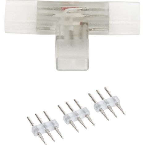 Conector Tipo "T" para Tira LED CCT 220V AC Ancho 14 mm 14 mm (1/3)