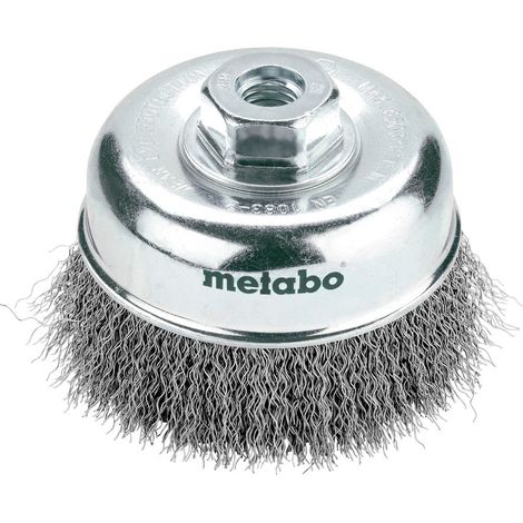 Metabo Topfbürste 100x0,3 mm/ M 14, Stahl, gewellt