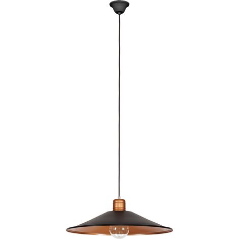 Suspension Nowodvorski Garret Ø50 brun cuivré métal E27 (1/2)
