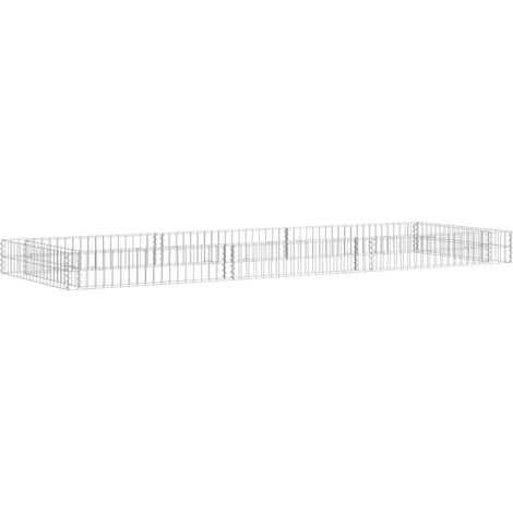 Bac à fleurs - Jardinière pour extérieur/intérieur jardin terrasse balcon - Lit surélevé à gabion Acier galvanisé 300x100x20 cm Chic-389673 (1/4)