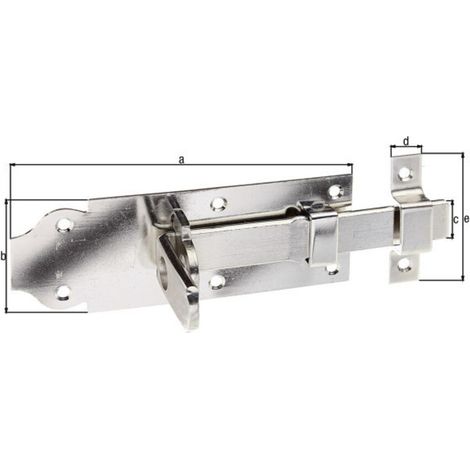 GAH Alberts Schlossriegel gerade L 140mm Edelstahl, matt (1/3)