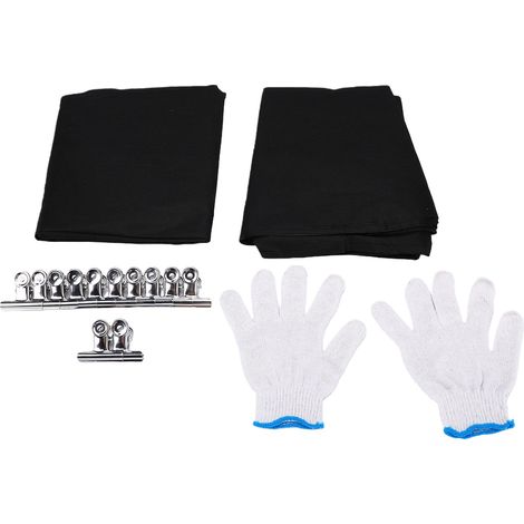 Lot de 2 sacs de protection pour bac de jardin surélevé, respirants et non tissés, avec pinces et gants pour la croissance des plantes d'extérieur. Isolation de la terre. Forme ovale : 1,2 m x 0,6 m x (1/5)