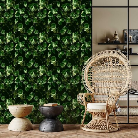 Carta da parati - Decorazione con verde (1/4)