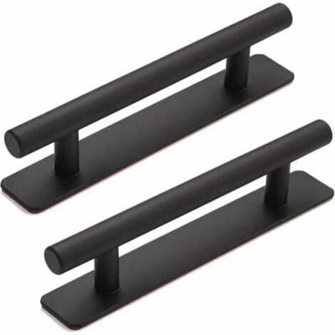 Poignée de porte autocollante en aluminium, 15 cm, sans perçage – Lot de 2 pour portes coulissantes, armoires et fenêtres (1/5)