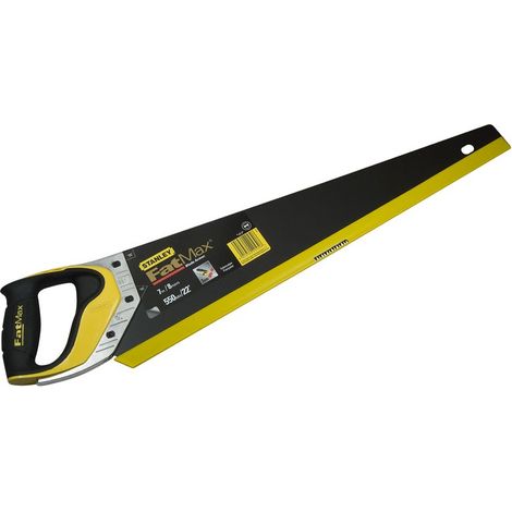 Stanley – Scie égoïne Blade Armor 550 mm – Denture HardPoint pour coupe rapide – Poignée ergonomique bi-matière – Revêtement antirouille APPLIFLON