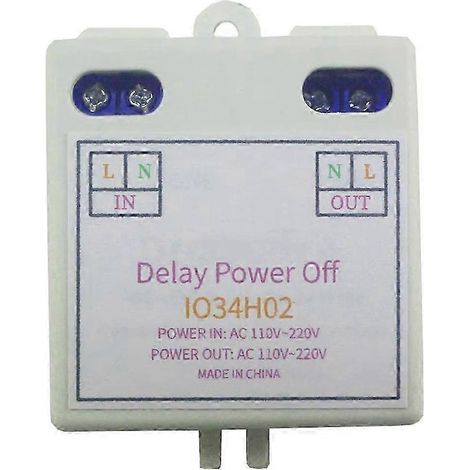 AC 120V 220V Time Delay Relay Power on OFF Switch 1-480Min Adjustable Home Aut (1/5)