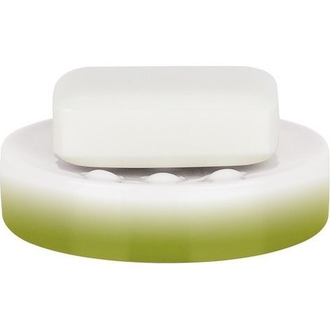 Porte savon Céramique TUBE GRADIENT Vert Spirella (1/3)