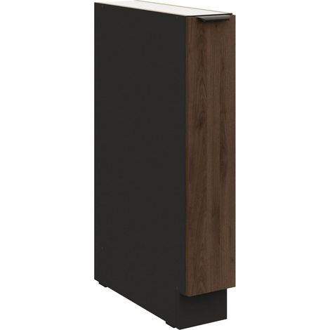 Küchen Unterschrank Schrankauszug 15 cm Küche MONZA Okapi Nußbaum Küchenzeile (1/5)