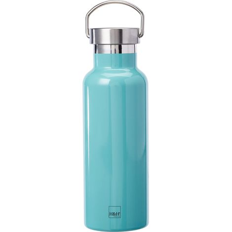 H&H 749889 Bottiglia Termica Inox 18/10, Verde, Lt 0,5, Acciaio, Bq-9215 (1/4)