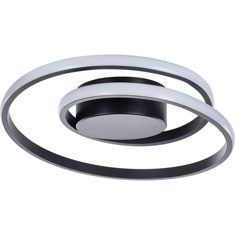 Plafonnier LED avec Design Moderne en Aluminium et Acier Noir Pour Intérieur Design et Original Beliani (1/5)