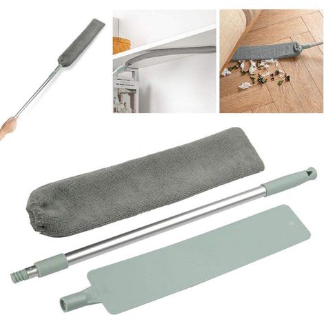 Brosse De Dépoussiérage, tige télescopique réglable, Les Outils Humides Et Secs, Le Ménage Et Le Nettoyage des Sols,pour Le Fond du Lit, Canapé, Armoire-Fei Yu (1/5)