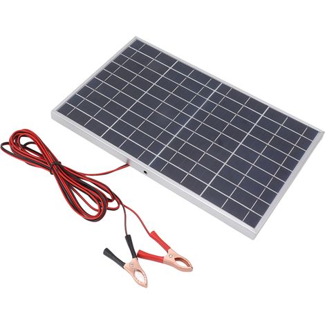 Hocheffizientes 15W 18V polykristallines Solarmodul-Set mit Klemme zum Laden von Autos, Wohnmobilen und Booten (1/5)