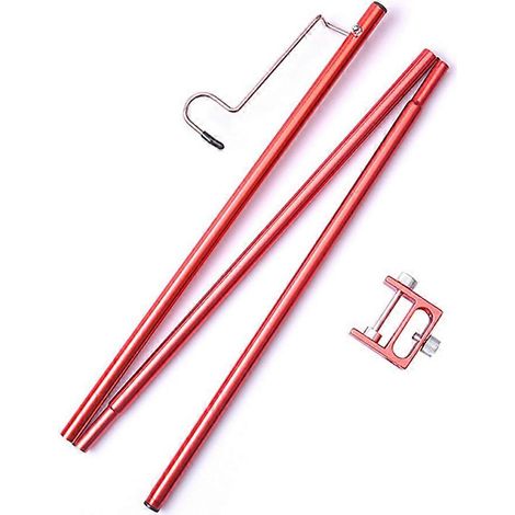 Support de lampe de camping en alliage d'aluminium, amovible, pour tente, à poser au sol ou sur un bureau. Support de lampe de camping à fixer au sol ou sur un poteau.
