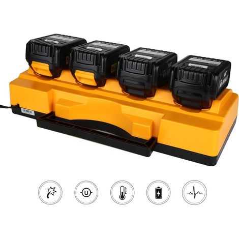 Caricatore di ricambio 12V-20V Max DCB104 compatibile con Dewalt DCB124 DCB126 DCB200 DCB203 DCB204 DCB206 DCB230 - AUTRES (1/3)