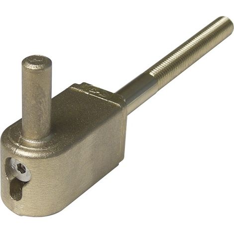 Portac – Gond de fixation multiréglage en cupro brut – Réglage précis 40 à 62 mm – Tige filetée 12x80 mm – Visserie inox A2 incluse