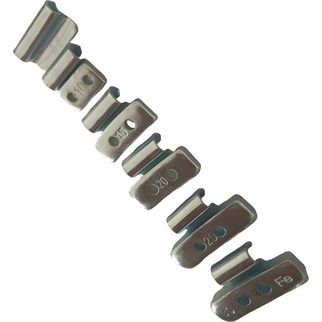150 Masses d’Equilibrage Plombs à Frapper Poids Pour Jantes Alu / Aluminium 5-30g