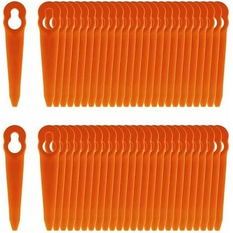 Pack of 100 Plastic Replacement Blades Compatible with STIHL Polycut 2-2 Polycut 3-2 FSA 45 FSA 57 FSE 52 Brush Cutter SWIFT 40V MUMU (1/4)