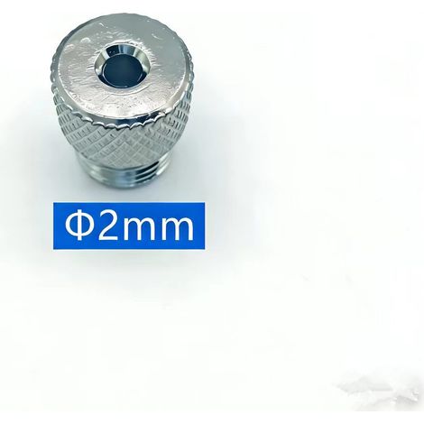 lot de 10 guides de perçage pour chevilles en bois couleur argent diamètre de perçage 2 mm outils de précision pour menuiserie (1/3)