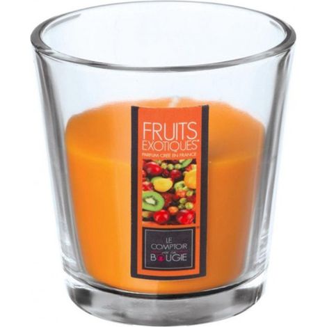 Bougie Parfumée en Verre "Nina" 90g Fruits Exotiques