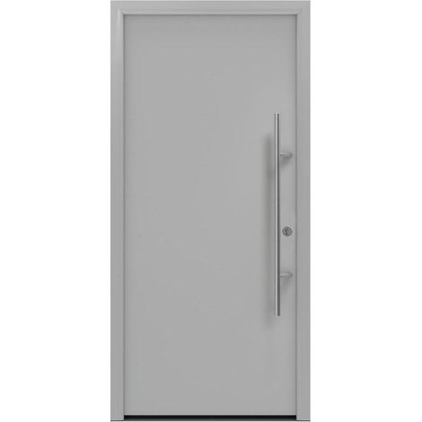 Hörmann Ecostar Haustür "ISOPRO Secur IPS 010", weißaluminium matt (RAL 9006), 110 x 210 cm (B x H), DIN Rechts (1/5)
