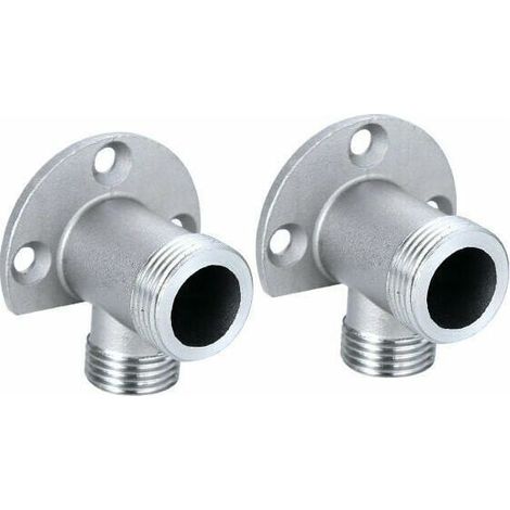 YMYNY Kit d'installation pour connecter le tuyau pour robinet apparent. système de douche extérieur. mitigeur thermostatique. conversion encastré en surface Macaron (1/4)