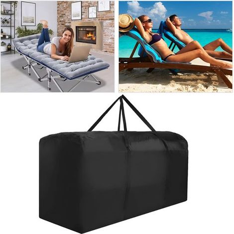 Borsa protettiva impermeabile di grandi dimensioni con cerniera e maniglia per cuscini da esterno,173 cm,51 cm,76 cm (1/4)