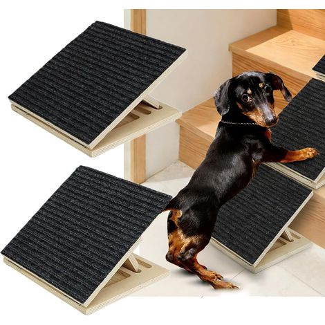 2 x Dog Ramps, Dog Stairs, with Non-Slip Silicone Pads, Steps and Stairs for Small Dogs and Pets, Adjustable Angle Ramps (1/5)