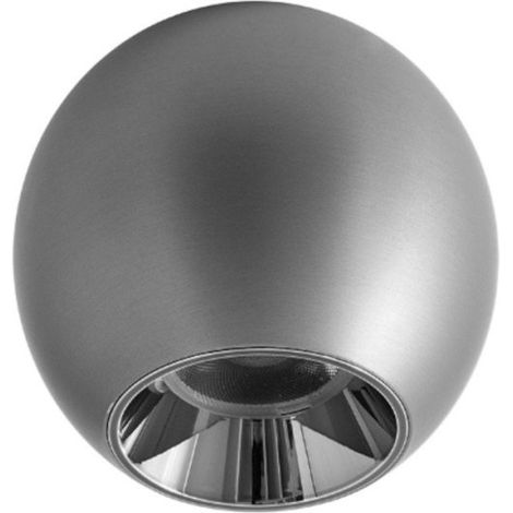 Plafoniera moderna gea led gpl392 led alluminio argento opaco