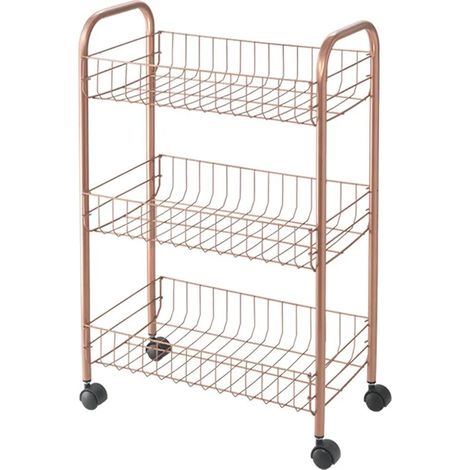 Metaltex Carrello da cucina a 3 Piani rame (1/5)