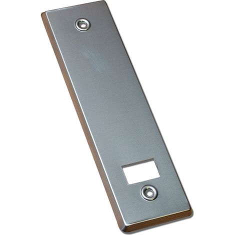 Zierleiste für Jalousiekollektor "PR06" 22,3x6,5cm aus silbernem Aluminium