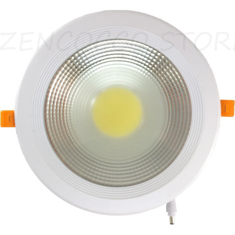 Plafoniera 20W Faretto COB LED da Incasso Tondo 1600lm 220V  Bianco Caldo
