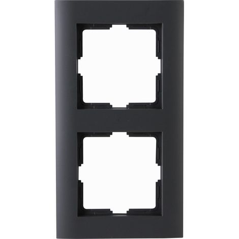 Cadre de recouvrement double KOPP Athenis, anthracite