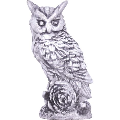 Escultura de jardín de figura de búho de hormigón (1/5)