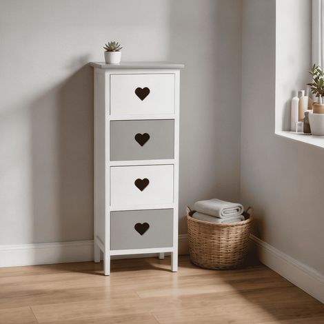 Heartswood 4 Drawer Chest Storage Unit Bedroom Office Organiser Wooden (1/5)