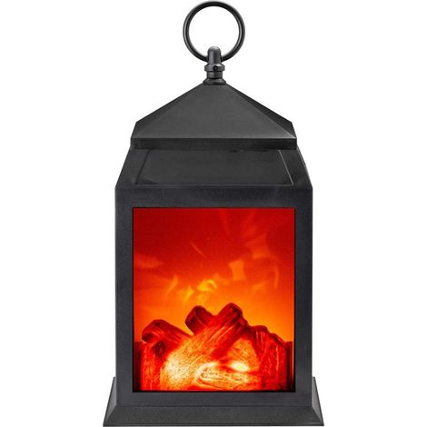 Lampe de cheminée à LED Effet flamme Bûche Décoration de maison (moyen) (1/5)