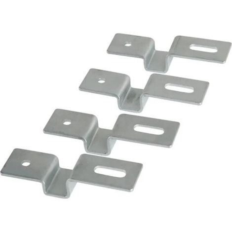 Elettrocanali kit fissaggio quadri zincato 4 staffe elettrocanali ec625sz per installazione sicura