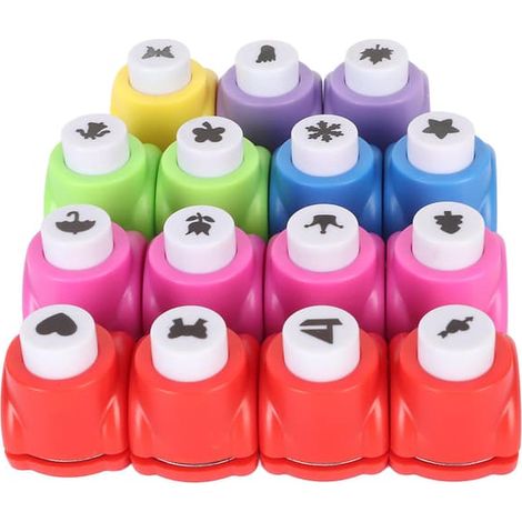 15 kits de découpe à l'emporte-pièce pour enfants : créez des œuvres d'art créatives et stimulez l'imagination de vos enfants Idéal pour le scrapbooking, les carnets de vœux et autres créations. (1/5)