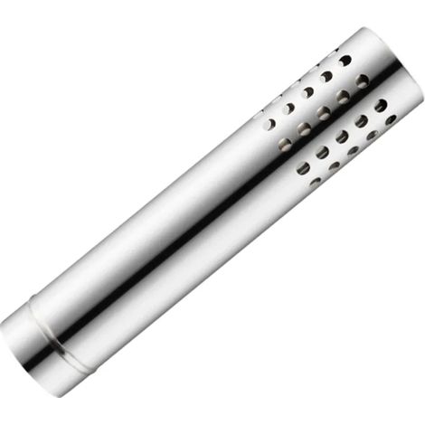 Tuyau de poêle droit en acier inoxydable 50 cm 60 mm, conduit d'évacuation des gaz de chauffage, rallonge de tuyau avec trou pour poêles de cuisine portables (1/4)