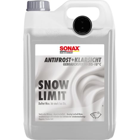 Sonax Scheibenreiniger Antifrost + Klarsicht Snow Limit bis -18°C gebrauchsfertig 5 L Scheibenfrostschutz