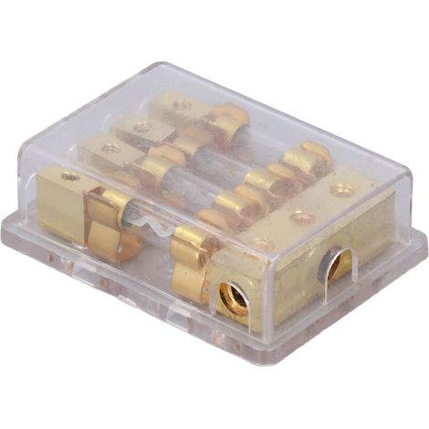 Répartiteur de puissance audio auto 1 entrée 4 sorties, distributeur de masse avec porte-fusible 60A (1/5)